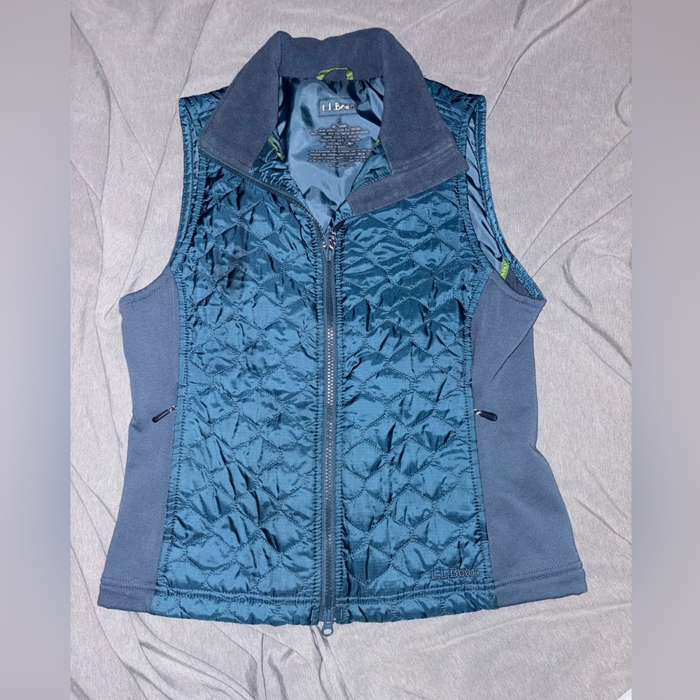 L.L. Bean Women's Blue Quilted Vest